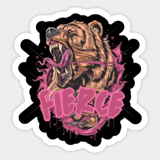 Fierce Bear- Embrace Your Inner Beast Sticker